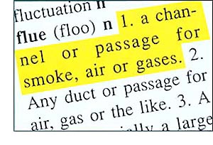 You’re not sure what “flue” means so you look that up. It says “a channel or passage for smoke, air or gases.” That fits and makes sense, so you use it in some sentences until you have a clear concept of it.